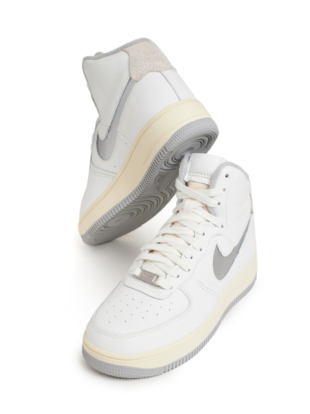 Кроссовки женские Nike Air Force 1 High Sculpt "Silver" NKDADDYS SNEAKERS, цвет: белый DC3590-101 купить онлайн