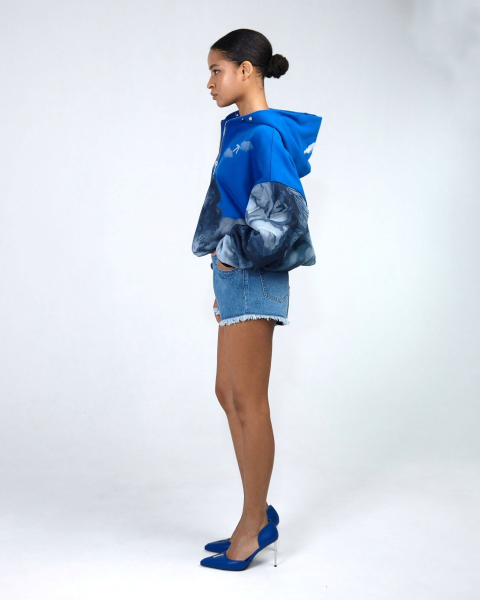 Шорты женские с тиснением ASIA ST 71, цвет: синий, Ast71.emboss-women-shorts купить онлайн