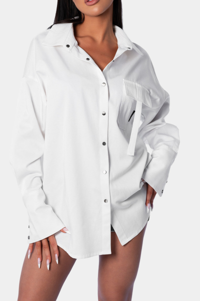 Рубашка Basic Oversize qb A QUICK BUCK, цвет: WHITE,  купить онлайн