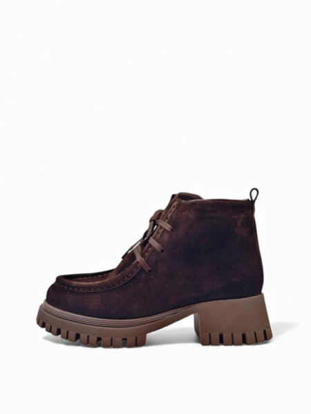 Ботинки зимние из натуральной замши