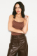 Майка LABEL .B & TOUSSUN Label .B, цвет: коричневый в паттерн, TSLB020050428 купить онлайн