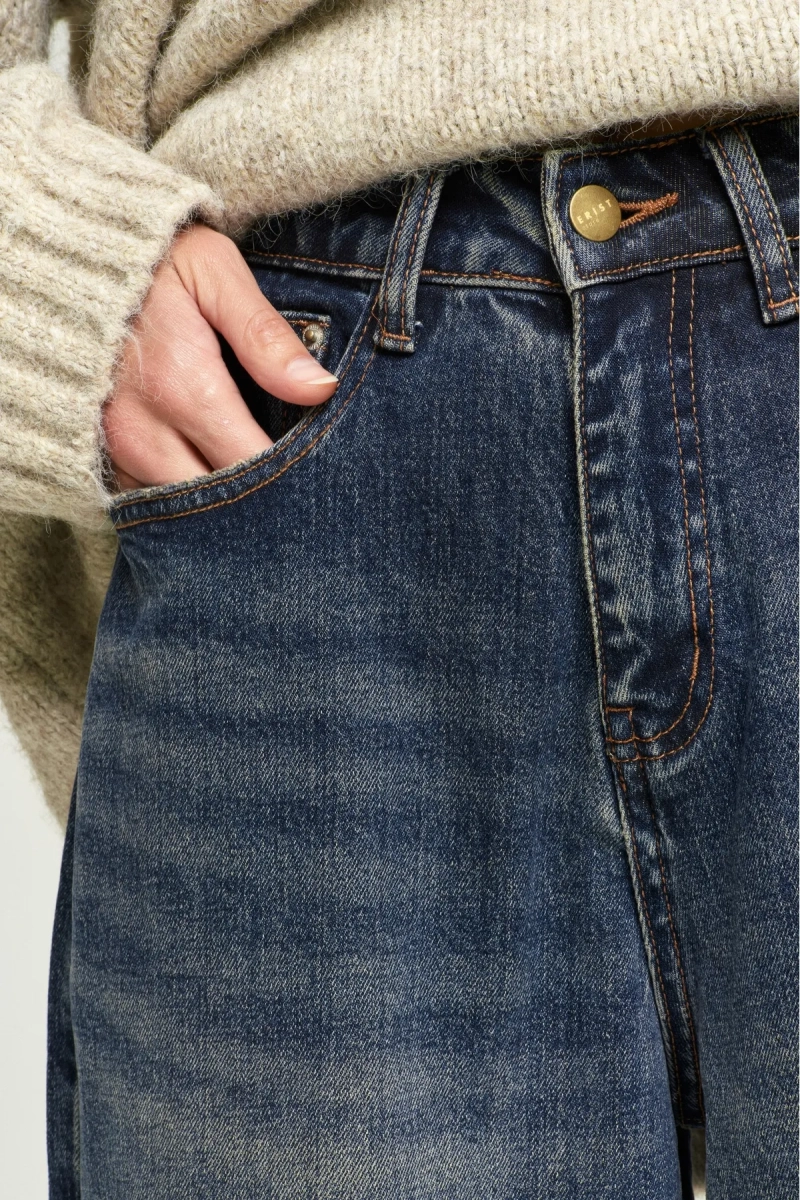 Джинсы BAGGY с потертостями Orange Erist store, цвет: синий, НФ-00000907 купить онлайн