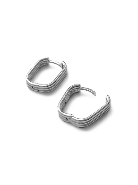 Серебряные серьги «Параллельный» SBLESKOM, цвет: серебро, 11787 купить онлайн