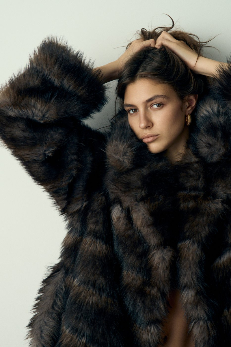 Шуба удлинённая с поясом SODAMODA, цвет: коричневый, 15793 купить онлайн