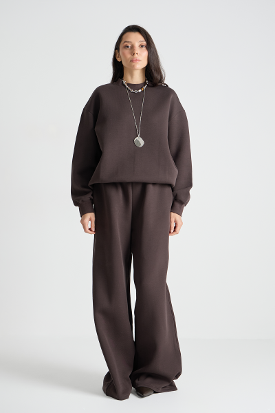 Костюм: свитшот+брюки MIA AIM, цвет: коричневый, MIA740 купить онлайн
