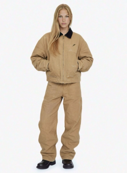 Куртка из канваса F | ABLE, цвет: бежевый, JCKT-FBL-CNVS-BG купить онлайн