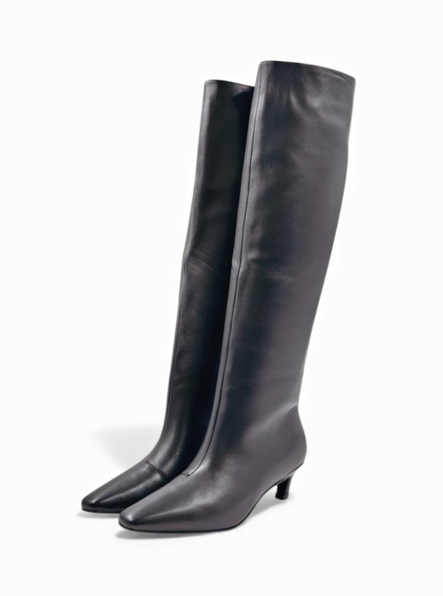 Сапоги демисезонные из натуральной кожи GRANDERA, цвет: Черный nv7h179-18-w70-n919 (900) купить онлайн