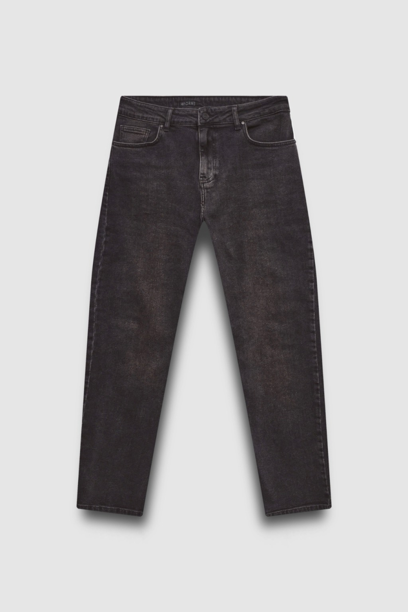 Джинсы straight fit с высокой посадкой