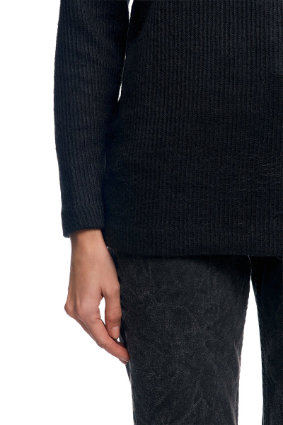 Свитшот удлиненный спущенный рукав SODAMODA, цвет: Черный, 10980 купить онлайн