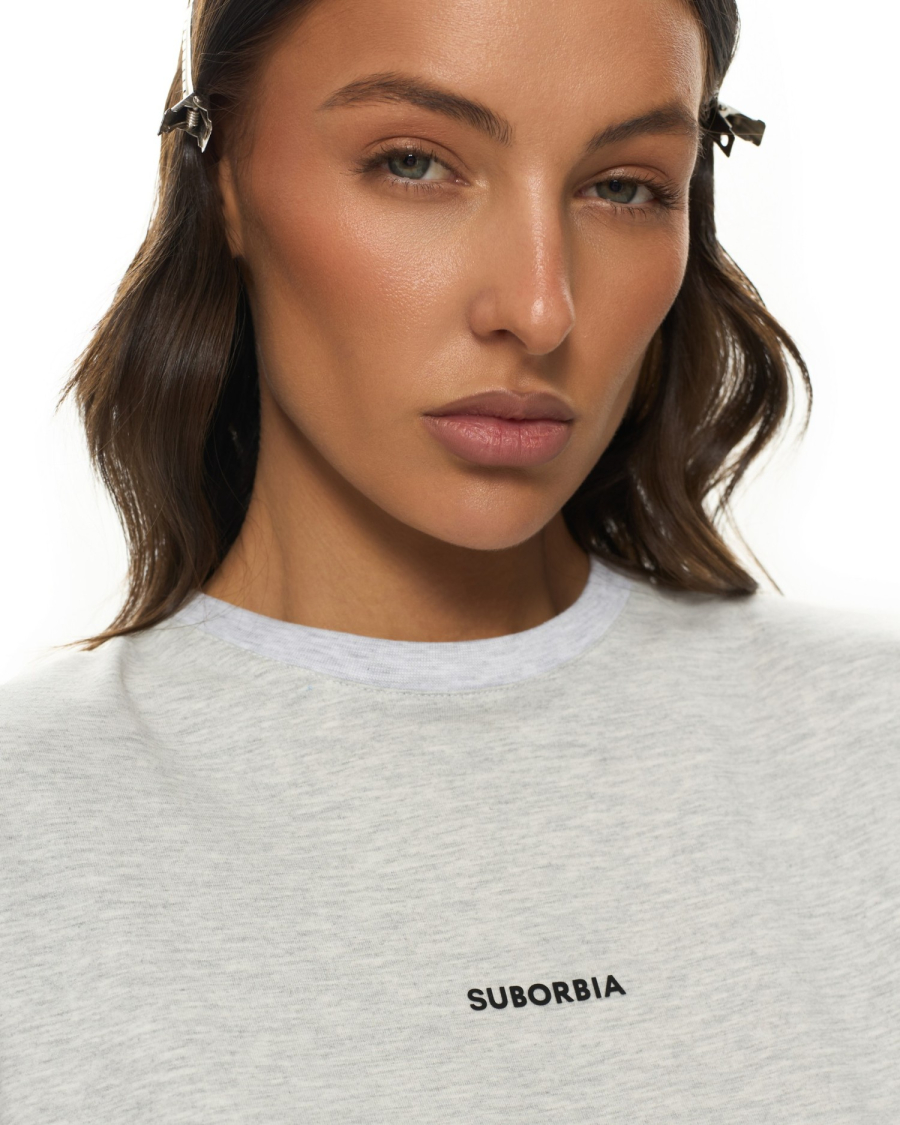 Футболка BASE Suborbia, цвет: grey melange, 006408 купить онлайн