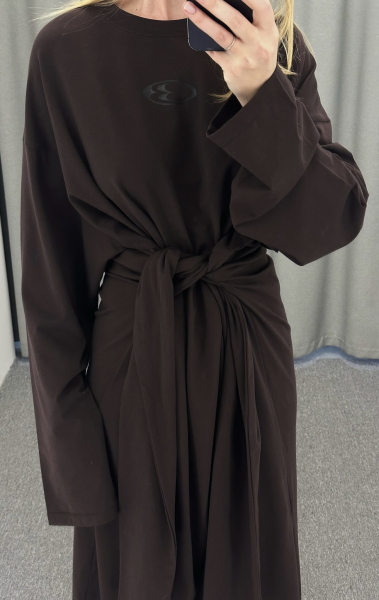 Платье объемное с принтом BROWN Label .B, цвет: BROWN, Dr.03.5.4101.1125BRN купить онлайн