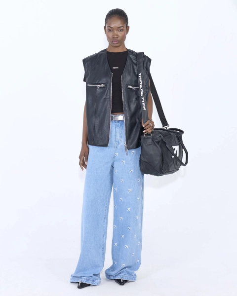 Жилет из экокожи BLACK ASIA ST 71, цвет: Черный, Ast71.vest-leather-bl купить онлайн