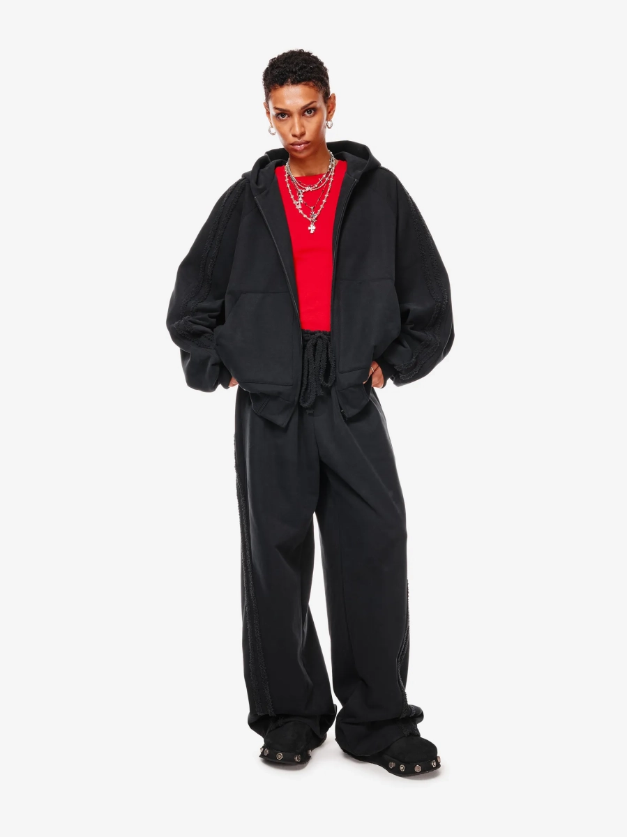 Брюки с текстурными лампасами p.p.s., цвет: Черный, 1040.00.00.BLK купить онлайн