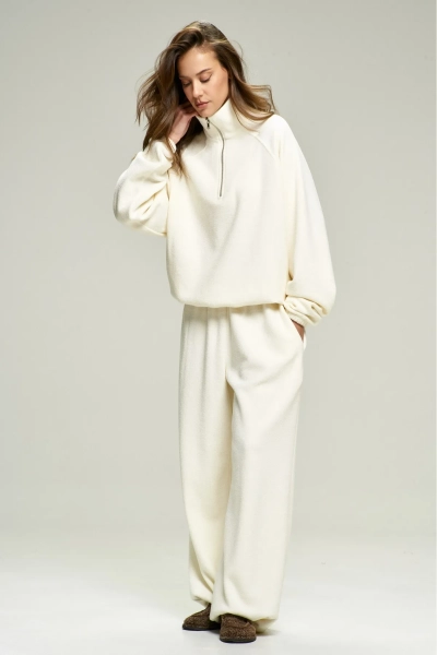 Анорак из плюша с начесом Milk Erist store, цвет: молочный, НФ-00002858 купить онлайн