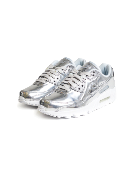 Кроссовки женские Nike Air Max 90 SP "Metallic Pack - Chrome" NKDADDYS SNEAKERS, цвет: серебристый CQ6639-001 купить онлайн