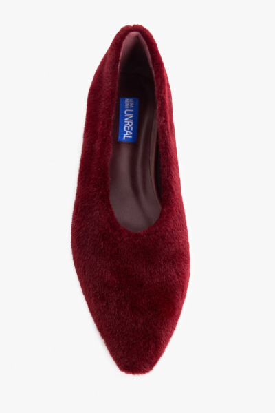 Балетки из экомеха Lera Nena, цвет: Бордовый LNU.106.18618.330 купить онлайн