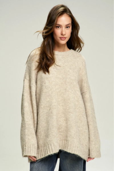 Джемпер Oversized из смесовой шерсти Beige