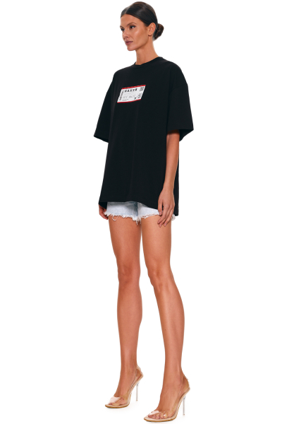 Футболка оверсайз с принтом SODAMODA, цвет: Черный, 12259 купить онлайн