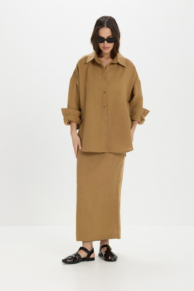 Рубашка лен ABDA, цвет: марракеш, 412609303540 купить онлайн