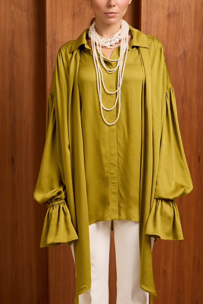 Блуза PIERO MIA AIM, цвет: лайм, MIA488/1 купить онлайн