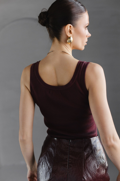 Майка из вискозы с шерстью VLVT, цвет: Бордовый, 00-00005167 купить онлайн