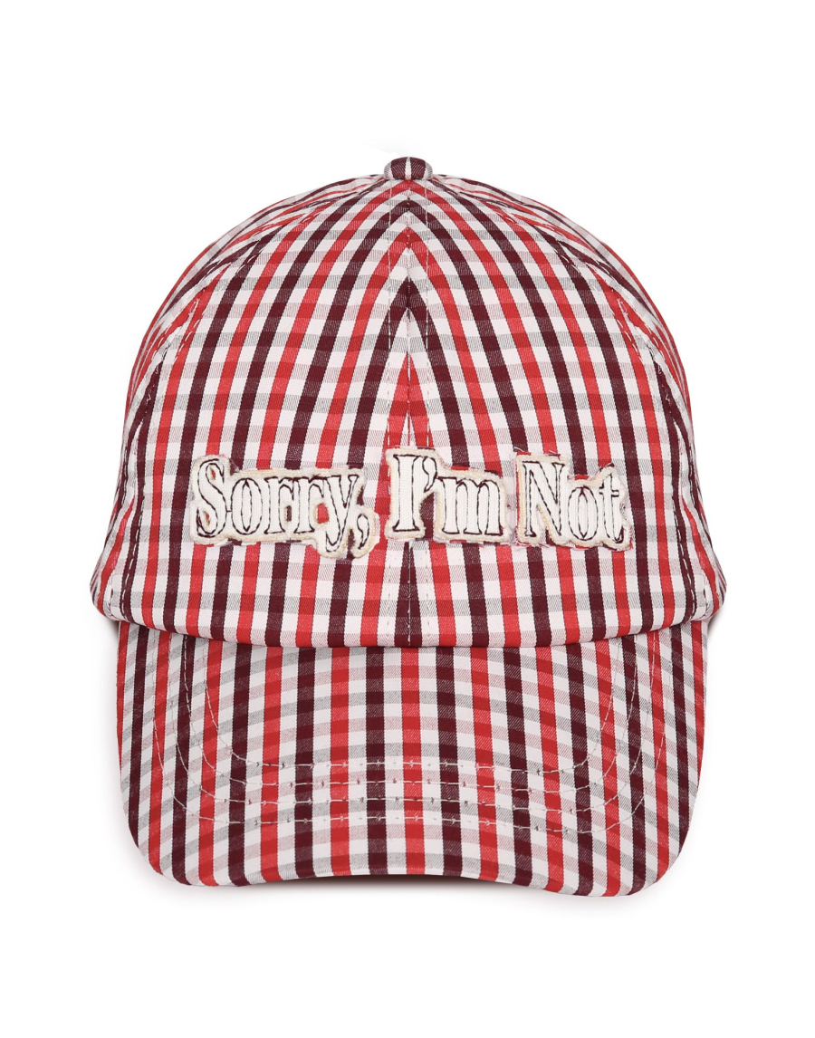 Кепки с вышивкой SORRY, I’M NOT, цвет: красный  купить онлайн