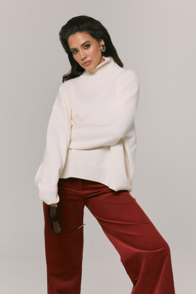 Свитер с шерстью оверсайз