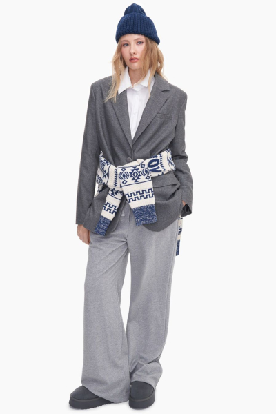 Шапка из смесовой шерсти мериноса TOPTOP, цвет: синий TT.601.15344.620 купить онлайн