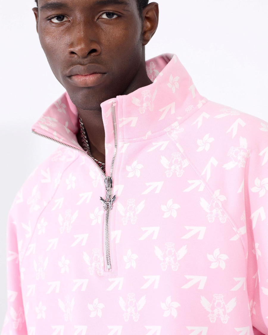 Свитшот PATTERN FLYING A PINK ASIA ST 71, цвет: розовый, Ast71.swt-pattern-A-pink купить онлайн