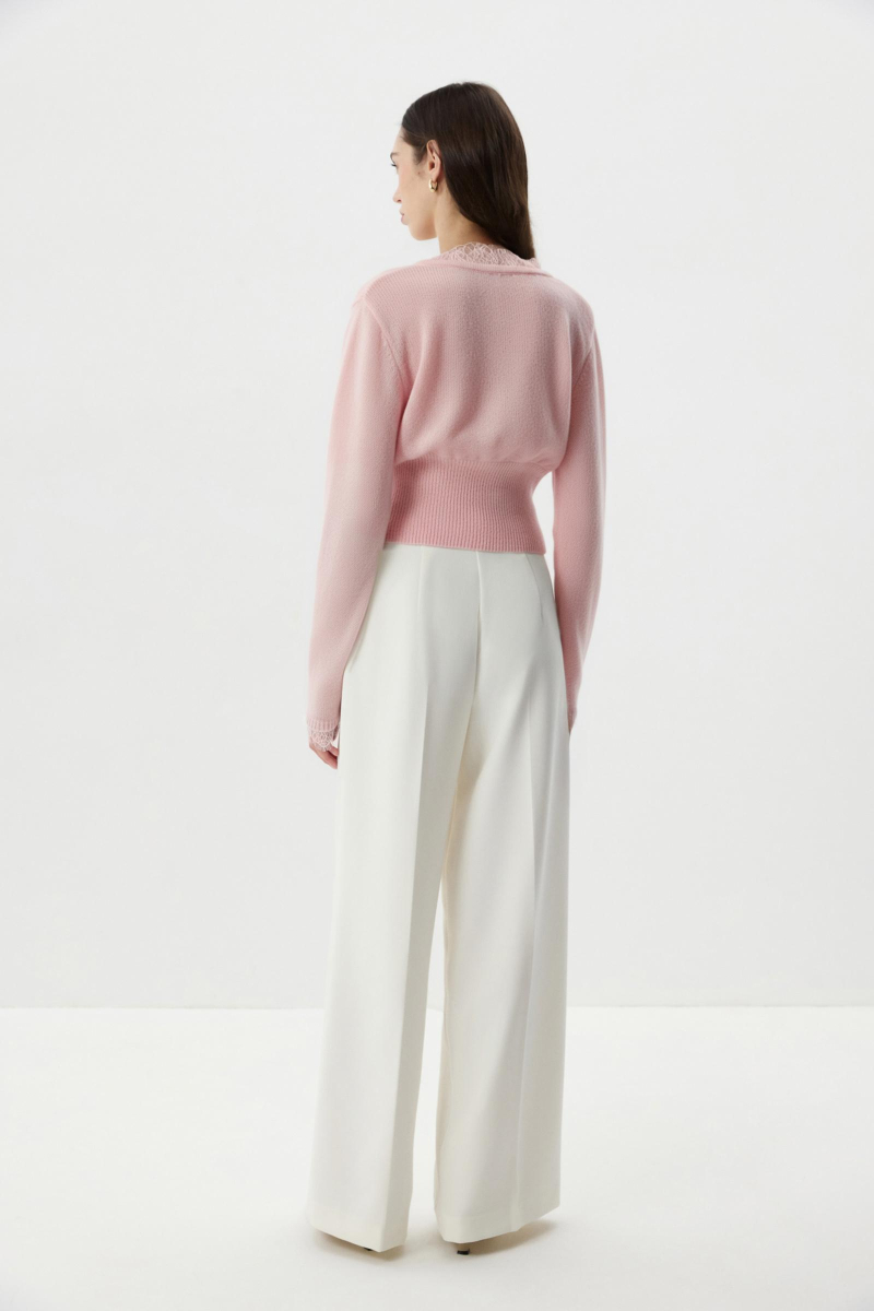 Кардиган с кружевом Charmstore, цвет: розовый, 305-49181-221 купить онлайн