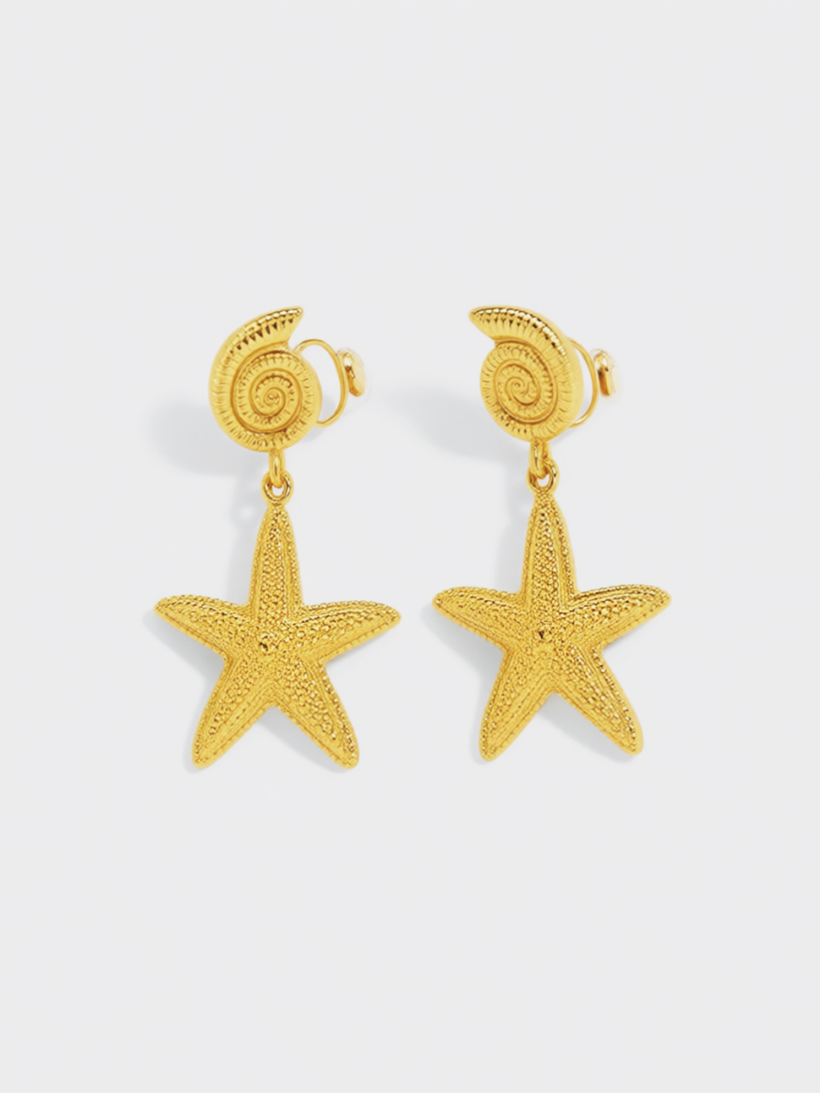 Серьги морские ракушки