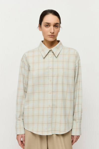 Рубашка бойфренда из итальянской фланели