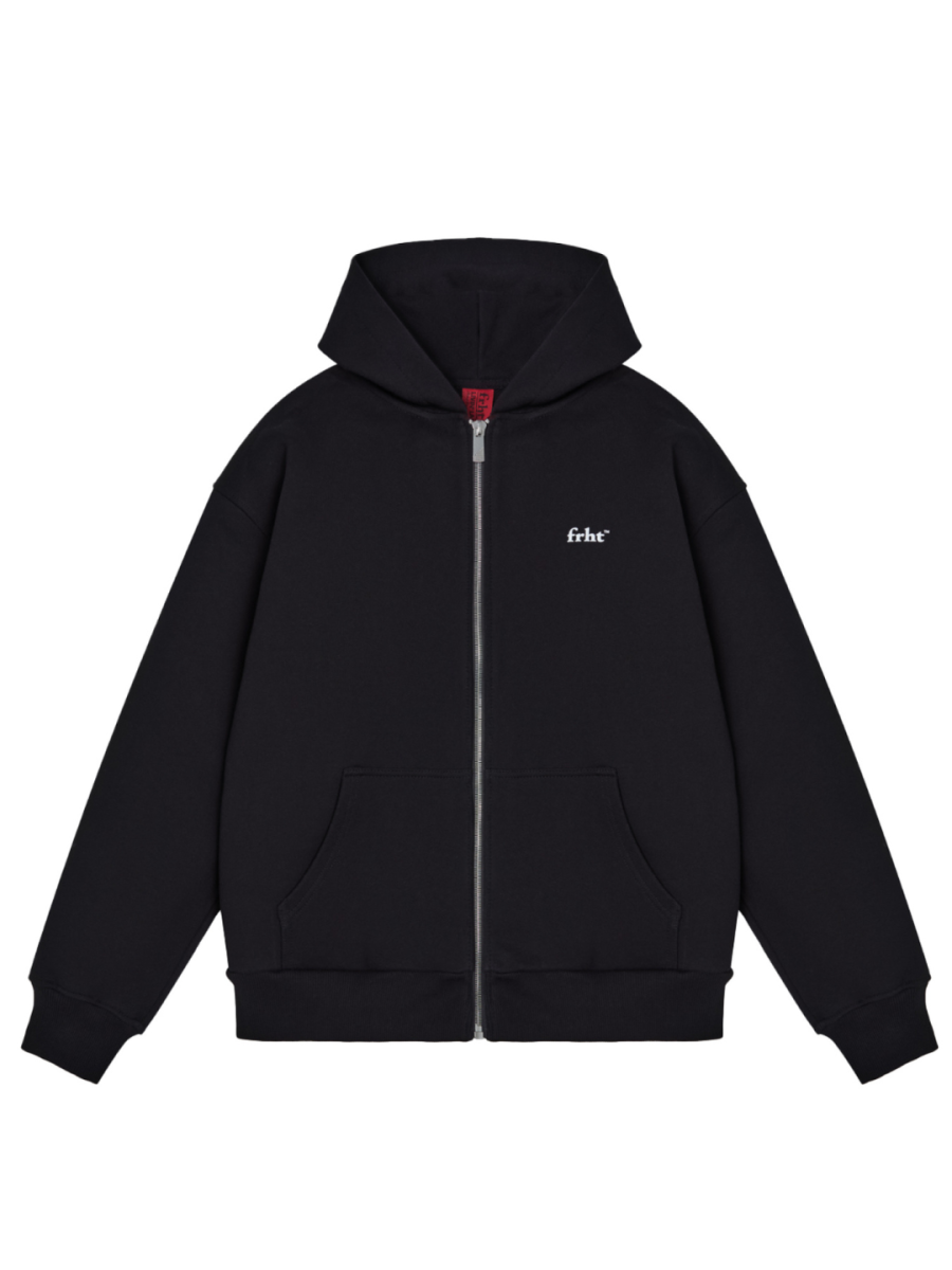 Худи на молнии с принтом FRHT, цвет: Черный HDZPFVCKBK | новая женская коллекция купить онлайн