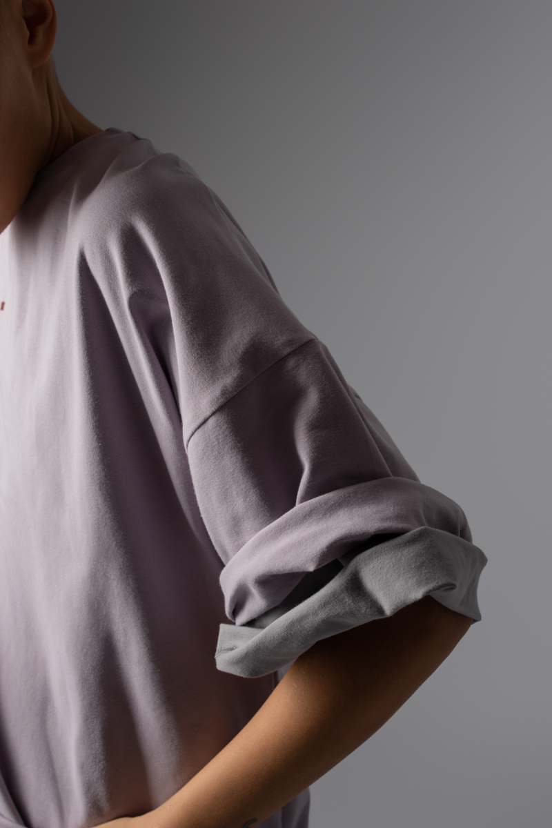 Футболка oversize базовая ZNWR, цвет: мокрый дым, 21461 купить онлайн