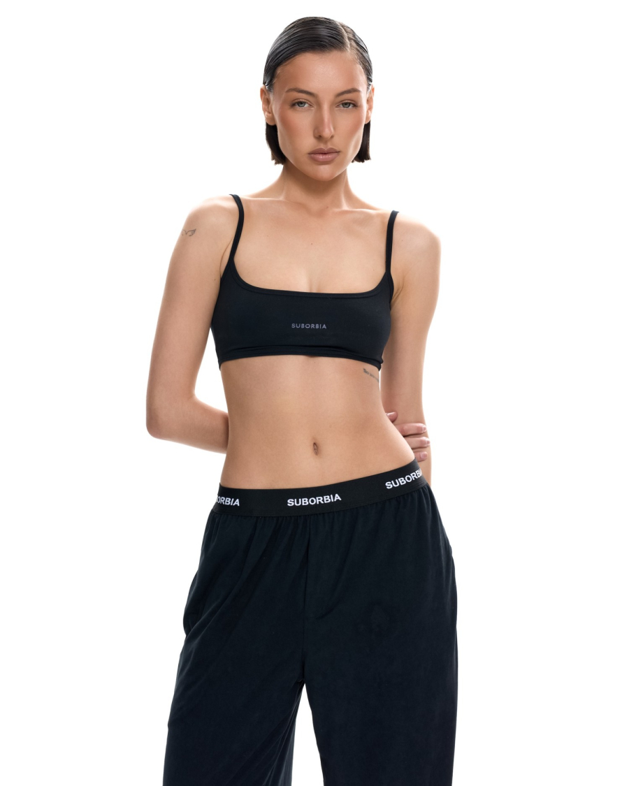 Брюки базовые Suborbia, цвет: Черный,  купить онлайн