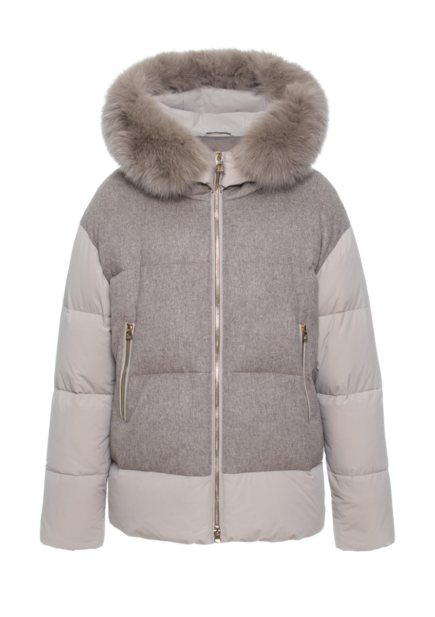 Пуховик с мехом