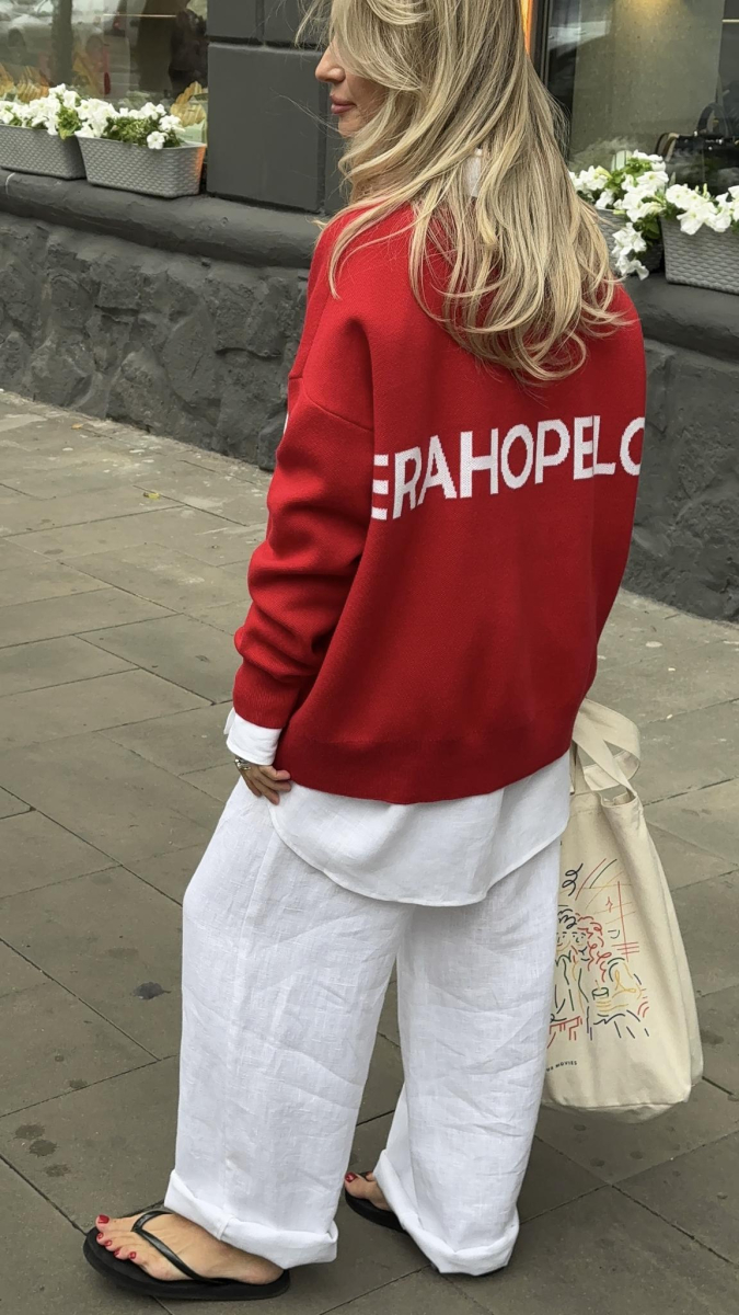 Джемпер VERA HOPE LOVE NATS, цвет: красный 34514628696 |новая коллекция купить онлайн