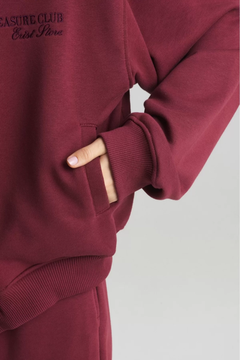 Худи ZIP Wine
