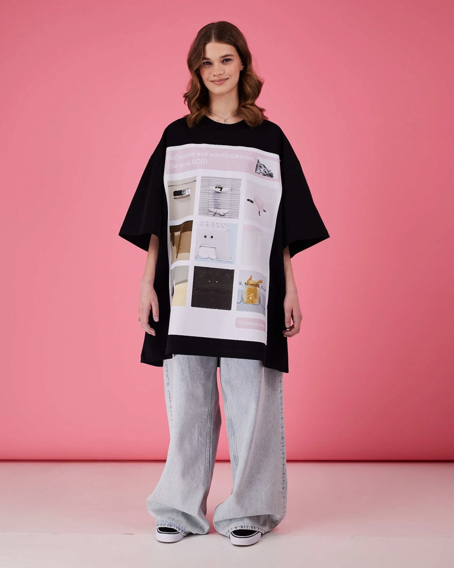 Футболка Капча TABOO, цвет: Черный, TsCapchaB купить онлайн