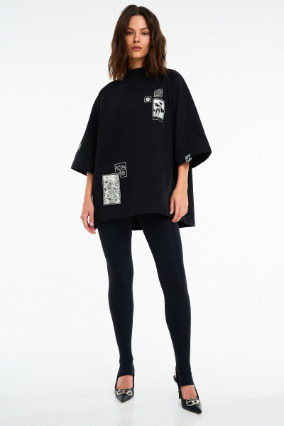 Леггинсы с открытой пяткой Label .B, цвет: black, Pt.12.1.4158BLC купить онлайн