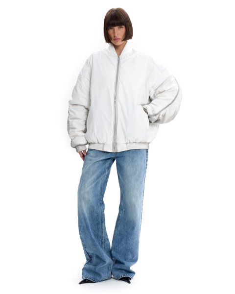 Бомбер с эффектом термохрома Suborbia, цвет: серо-белый, 006938 купить онлайн