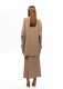 Костюм с юбкой из шерсти ASYA SEMYONOVA, цвет: BEIGE, 00-00002386 купить онлайн