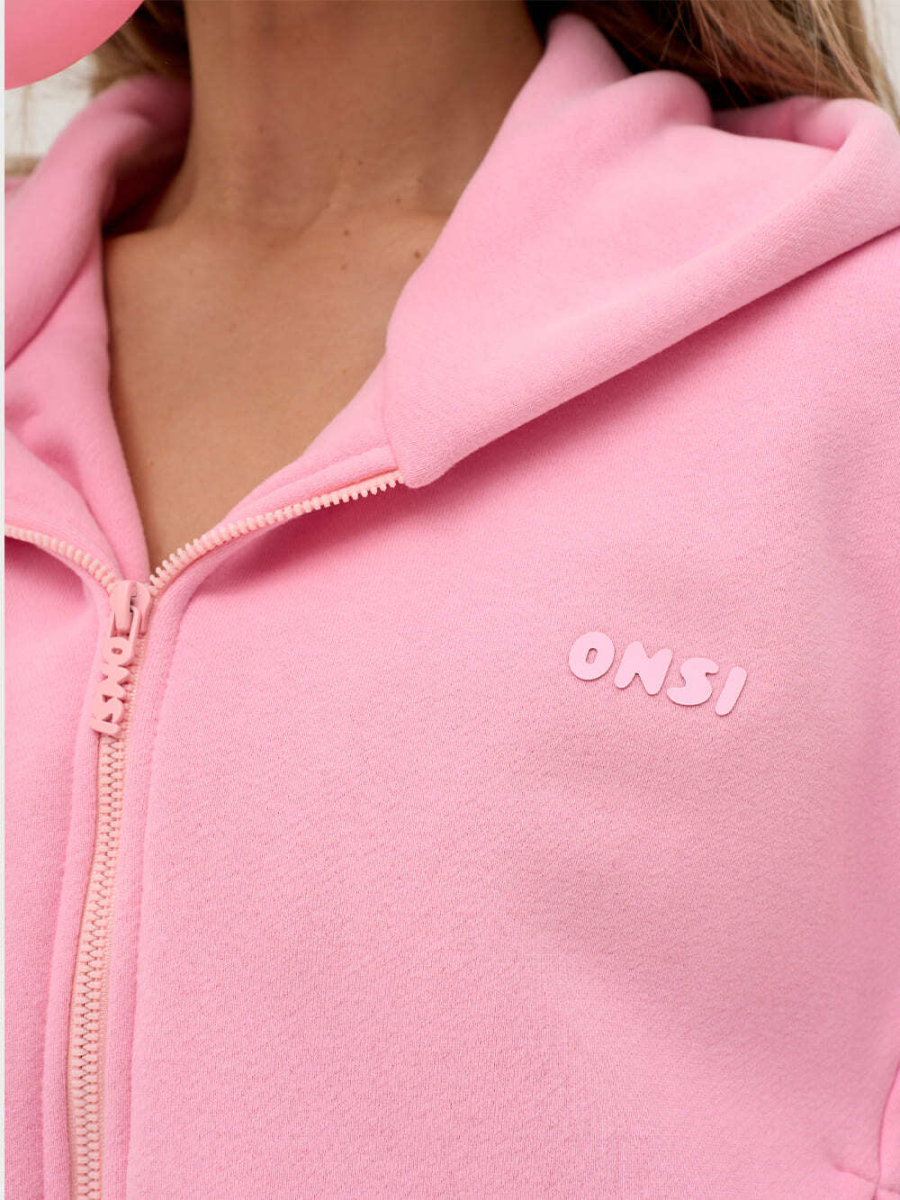 Zip Худи утепленное ONSI, цвет: PINK,  купить онлайн