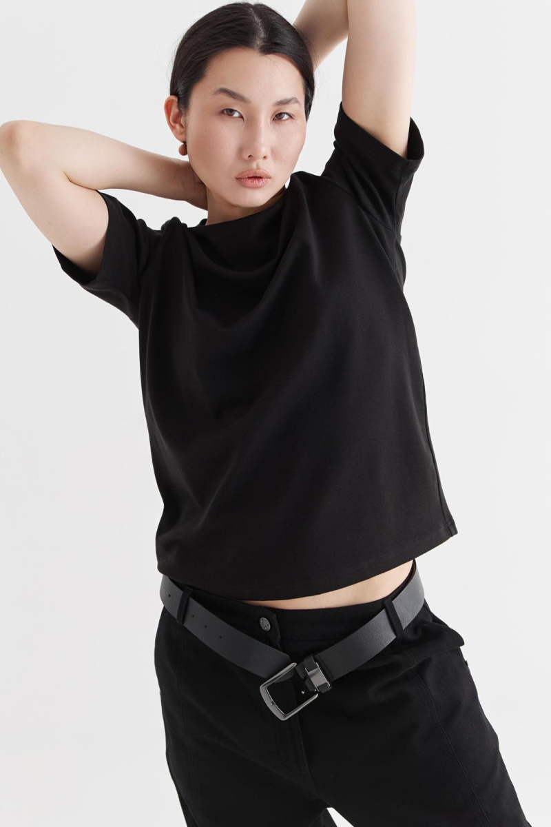 Футболка без принта CULTBASE, цвет: Черный,  купить онлайн