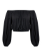 Блуза из поплина с резинкой VELVET, цвет: Черный, 00-00003916 купить онлайн