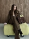 Сумка SANDRA MEDIUM brand salad, цвет: suede brown J-704-PHR 6943 купить онлайн