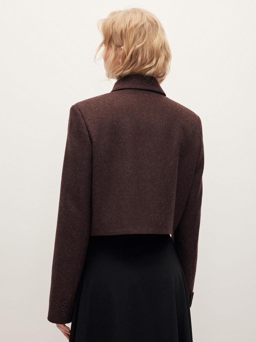 Жакет укороченный Chaika, цвет: коричневый, AW25BZ05-45 купить онлайн