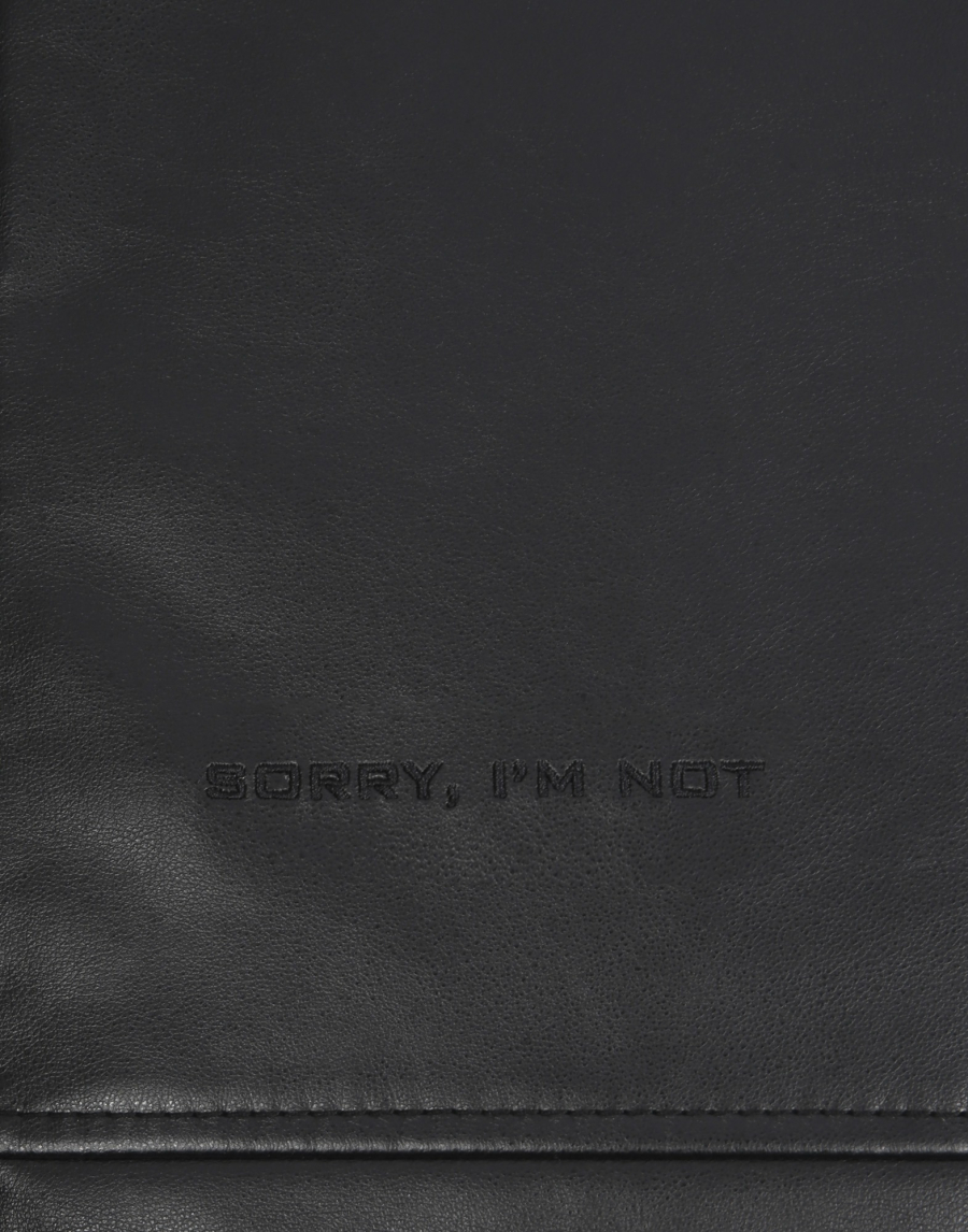 Куртка LEATHER JACKET SORRY, I’M NOT, цвет: Черный, RRBkuIvBj4C-Lg1vbCCir1 купить онлайн