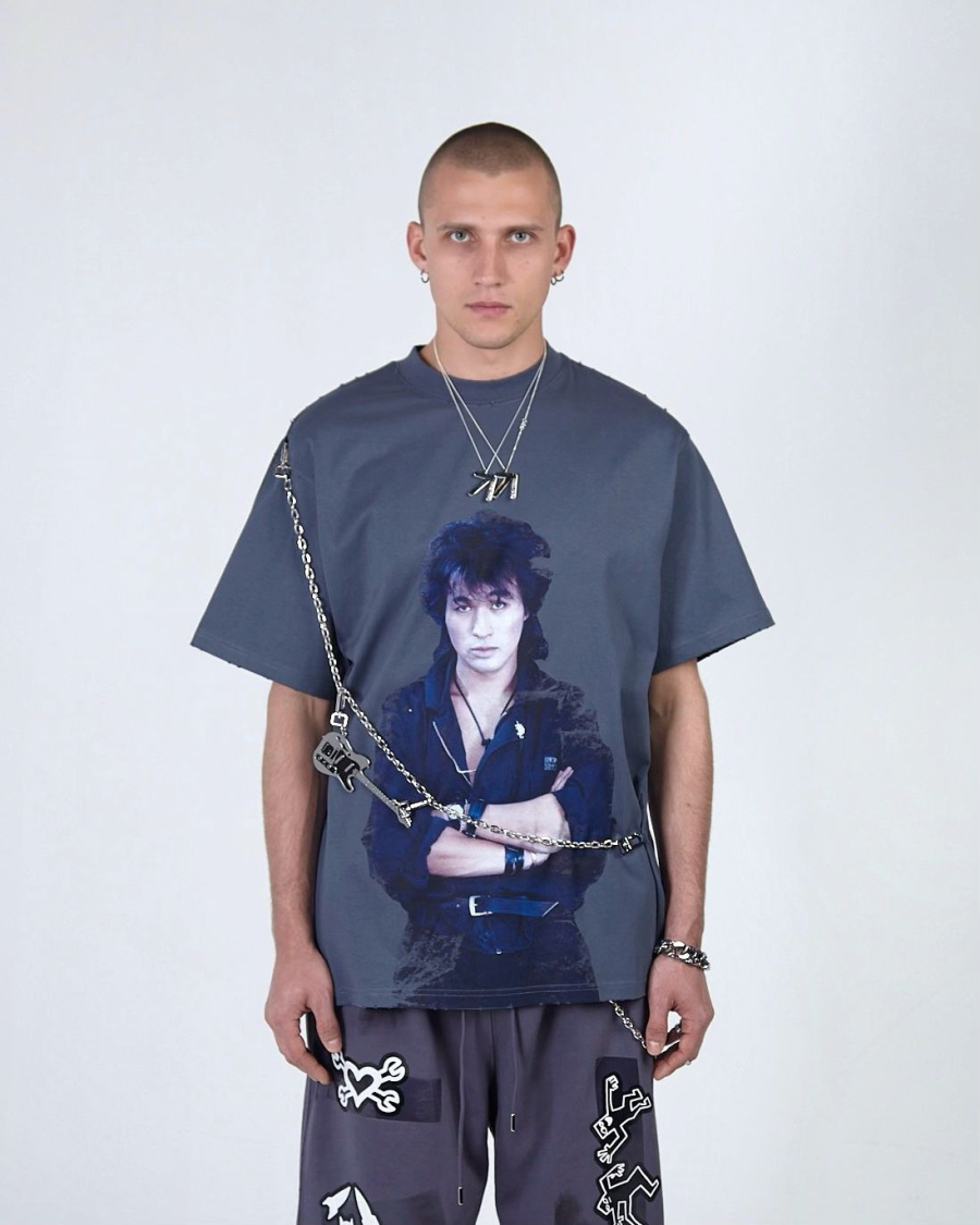 Футболка KINO TSOY PARIS GREY