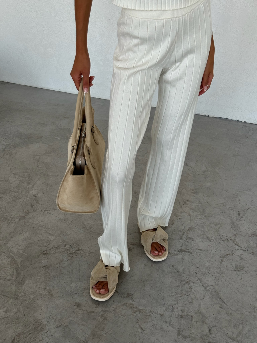 Тапули "KNOT LITE BEIGE" замшевые BYSHIKAT, цвет: бежевый  |новая коллекция купить онлайн